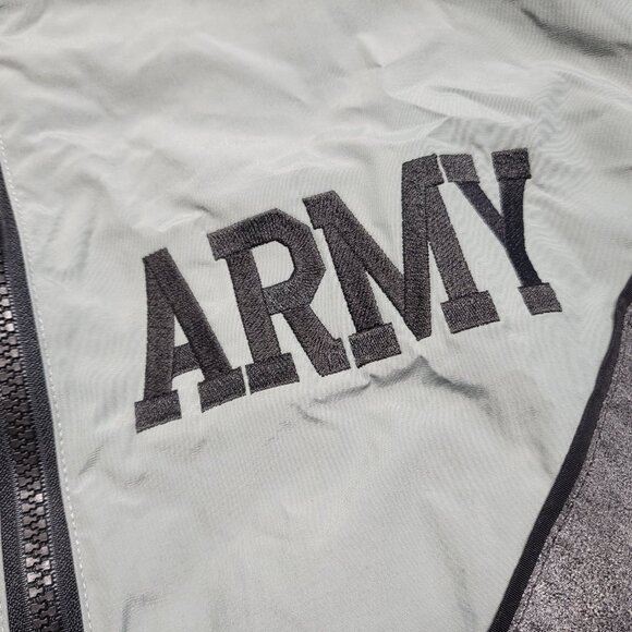 Vintage Mens Army Jacket Size Large Full Zip Windbreaker Pockets Vented Lined - Picture 5 of 16